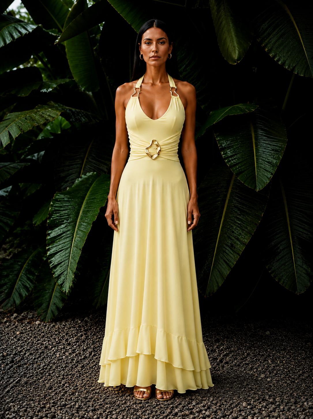 yellow dress
